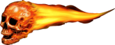 Calavera_Flaming